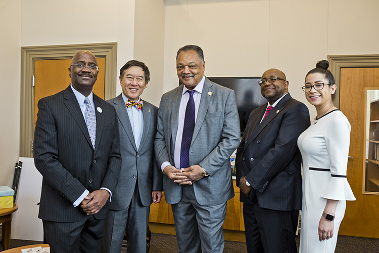 Rev. Jackson and organizers